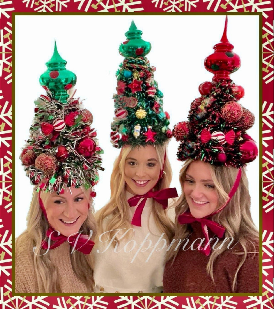 Vintage Mercury christmas Ornament Hats