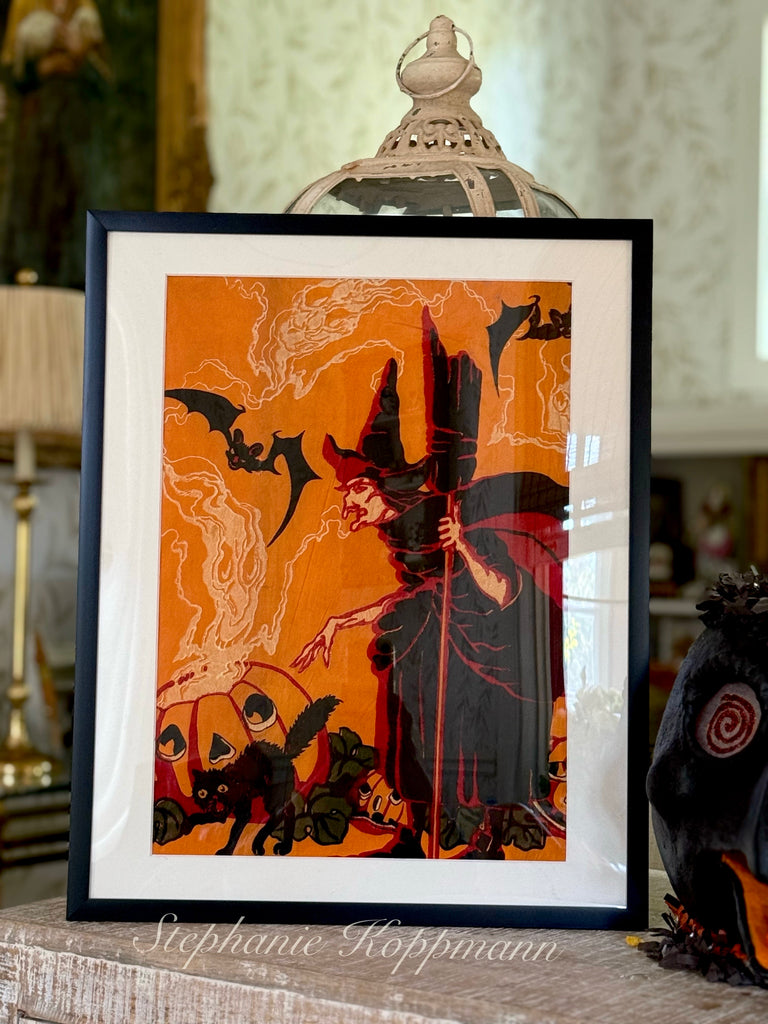 Antique Dennison Halloween crepe