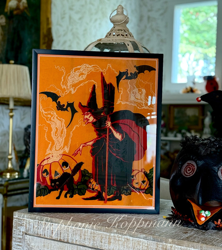 Antique Dennison Halloween crepe