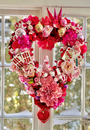 Sweetheart Valentines Wreath “Poodle Love”