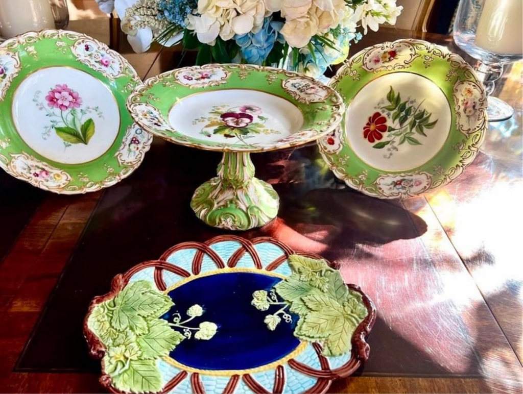 Peggy Special order -Antique English dessert set