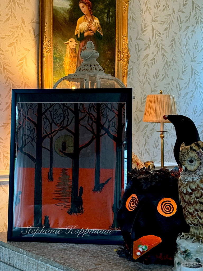 Antique Dennison Halloween crepe