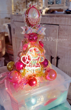 Barbie Pink! Vintage Ornament Tree Hat