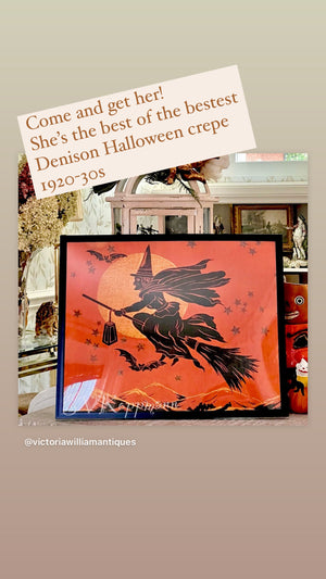 Antique Halloween crepe