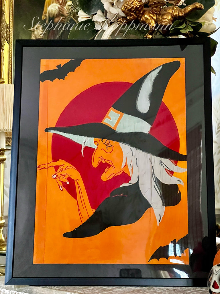 Antique Dennison Halloween crepe