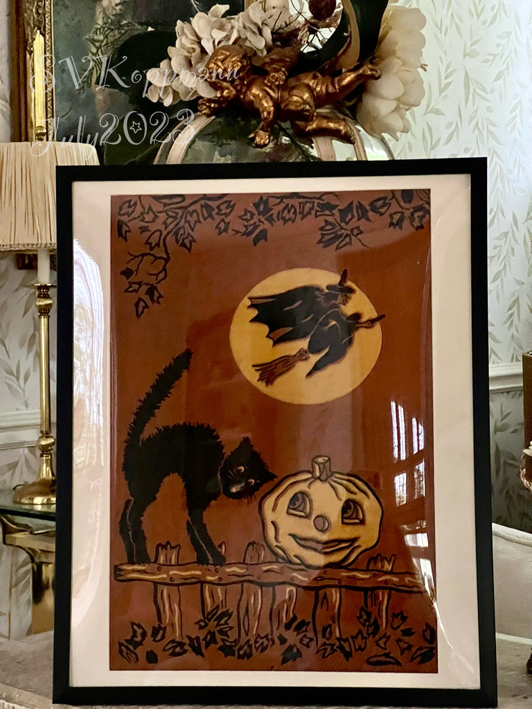 Antique Halloween crepe