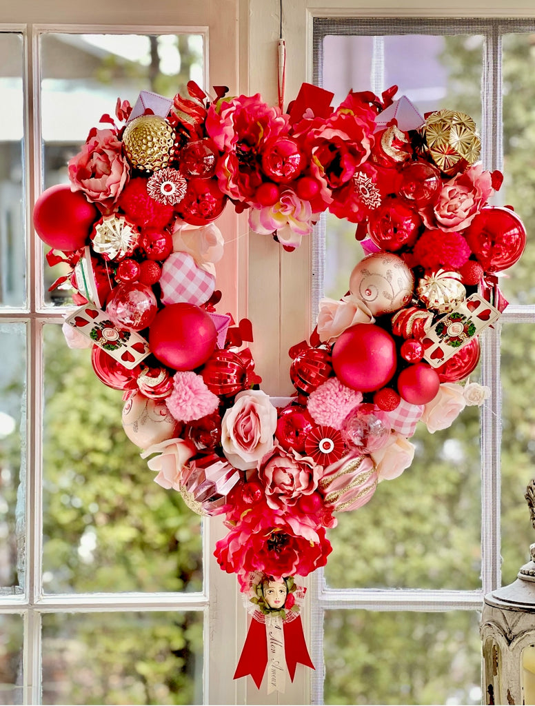 Sweetheart “Mon Amour” Valentine Wreath