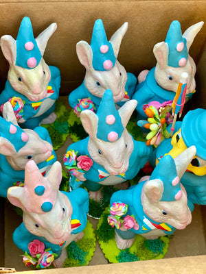 *Just added more to stock Easter rabbit Parade candy container
