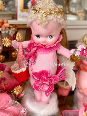 Antique Rose O’Neil Restored Kewpie Valentine 13-14”