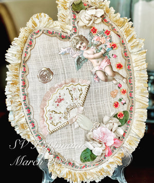 Victorian “Heavens Flowers” silk Valentines Pallet©