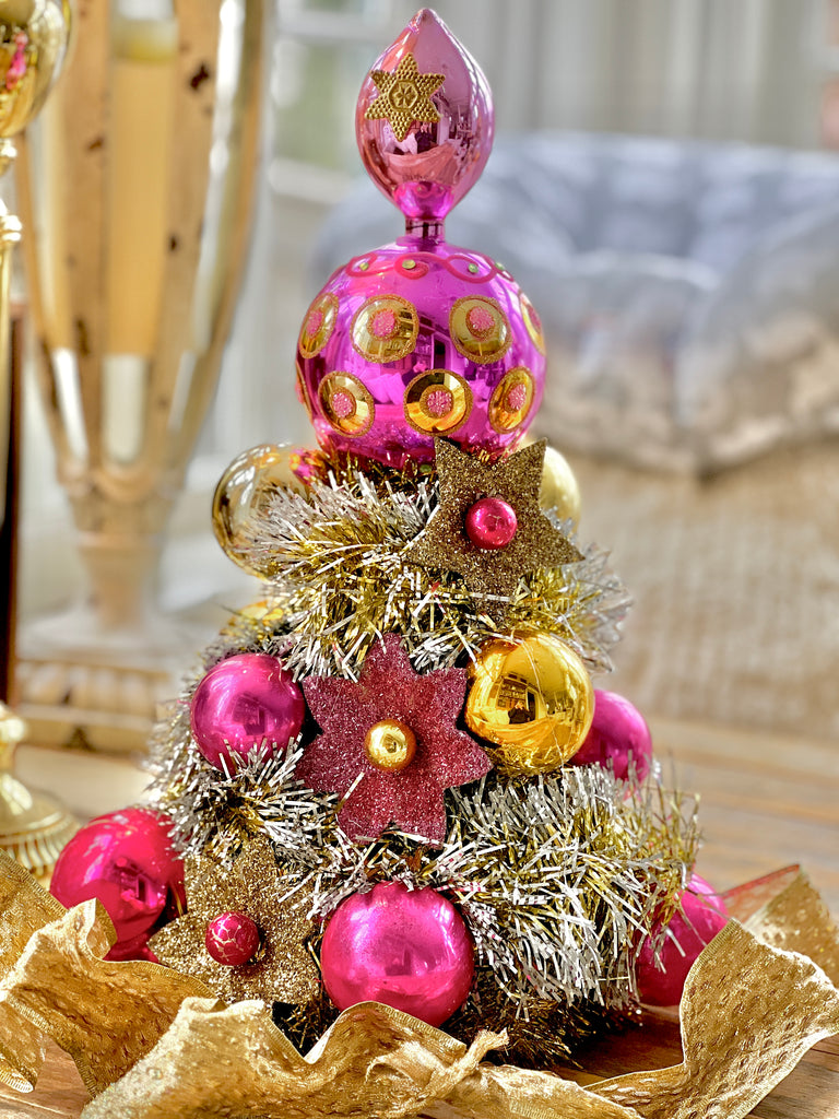 Antique Vintage Ornament Tree Hat