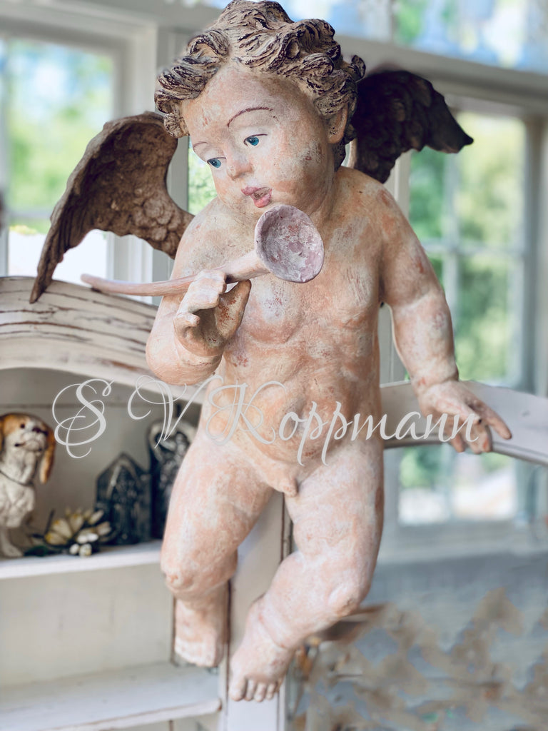 Large store display Cherub Putti Christmas