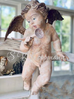 Large store display Cherub Putti Christmas